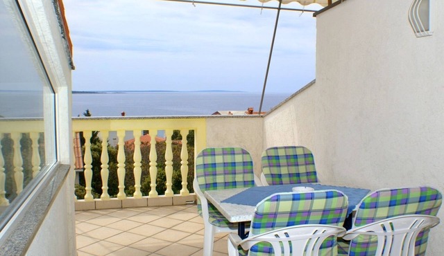 One bedroom apartment with terrace and sea view Mandre, Pag (A-4098-a)