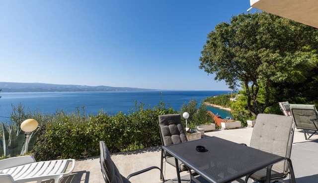 One bedroom apartment with terrace and sea view Stanići, Omiš (A-20107-b) in Omiš