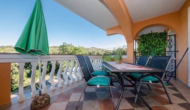 One bedroom apartment with terrace and sea view Supetarska Draga - Gonar, Rab (A-27566-b)