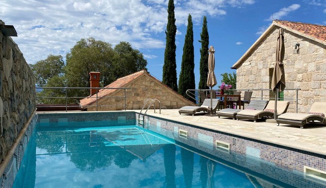 Pet-friendly Villa 'Zeleni Raj' with Sea View, Wi-Fi and Air Conditioning in Borak