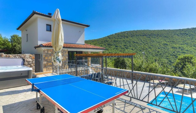 Private Villa with A/C, hot tub, WIFI, private pool, TV, terrace, pets allowed, panoramic view
