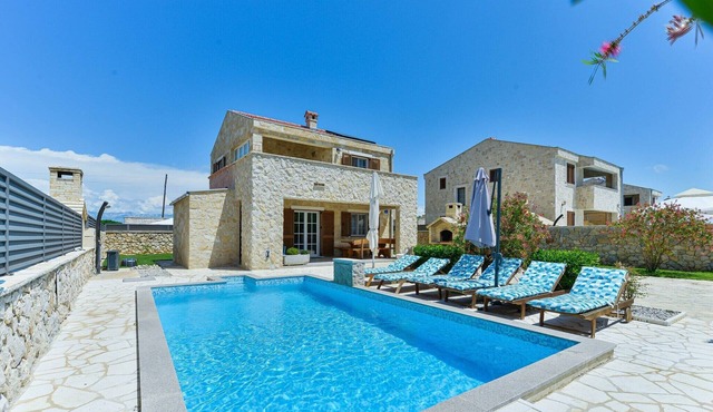 Privlaka Villa with Heated Pool