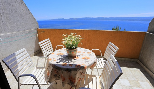Studio flat with terrace and sea view Marušići, Omiš (AS-1024-b) in Marušići