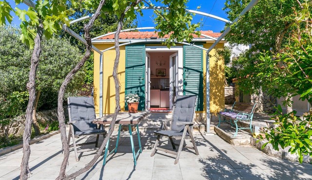 Studio flat with terrace Splitska, Brač (AS-17023-a)