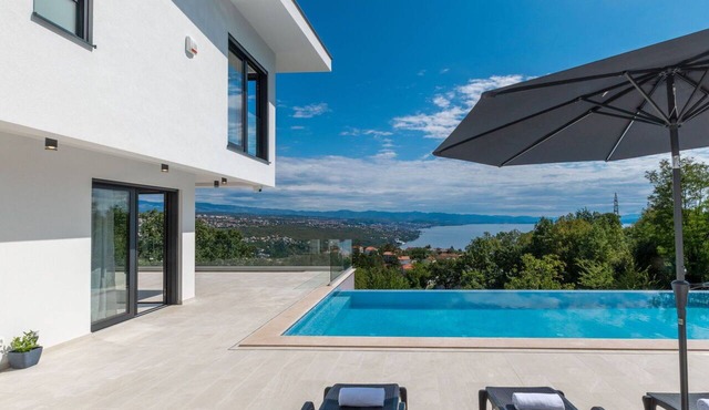 Stunning private villa for 10 guests with WIFI, hot tub, private pool, A/C, TV and terrace in Rijeka