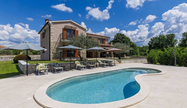 Stunning private villa with WIFI, private pool, A/C, TV, terrace, pets allowed and panoramic view in Pazin