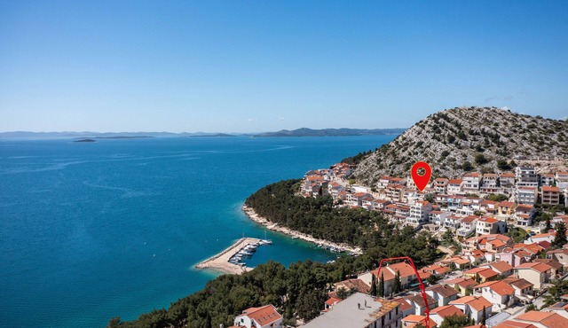 Three bedroom apartment with balcony and sea view Drage, Biograd (A-23455-a) in Pakoštane