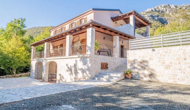 Traditional poolside villa surrounded by nature in Tribalj