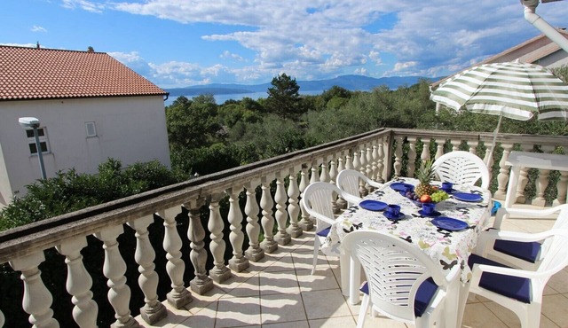 Two bedroom apartment Turkalj, balcony with sea view in Sveti Vid Miholjice