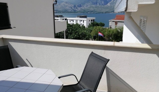 Two bedroom apartment with terrace and sea view Vinjerac, Zadar (A-22585-b)
