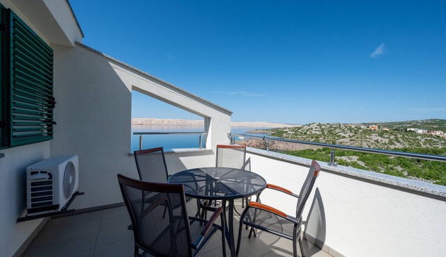 Two bedroom apartment with terrace and sea view Ribarica, Karlobag (A-24233-e)