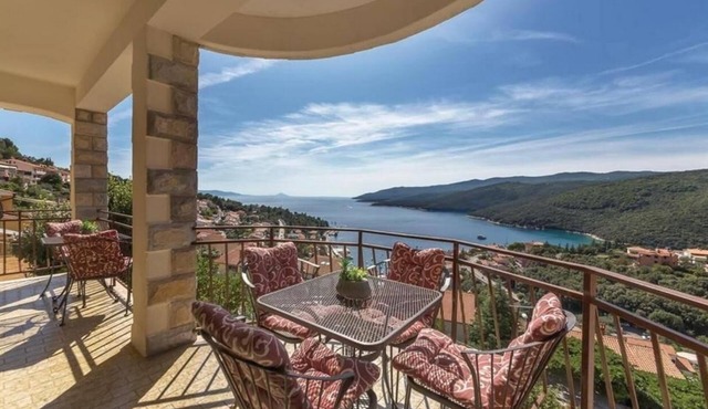 Two bedroom apartment with terrace and sea view Rabac, Labin (A-7441-a)