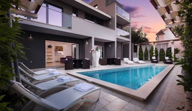 Villa Martinis in Rogoznica with private heated pool, for up to 14 persons in Rogoznica