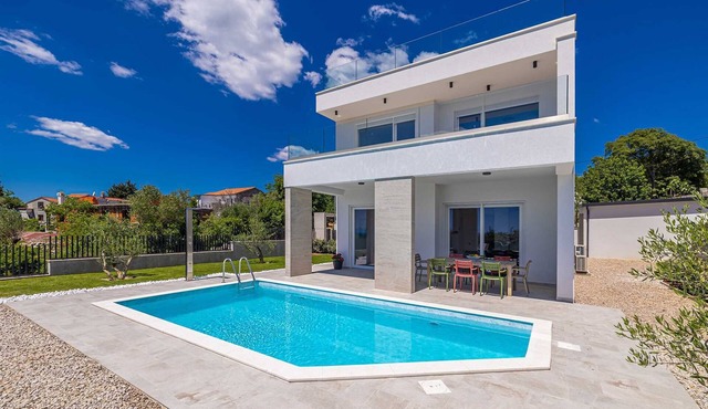 Villa MATE with pool and beautiful sea view