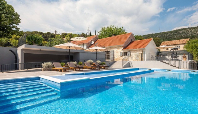 Wonderful private villa with A/C, WIFI, private pool, TV, terrace, pets allowed and panoramic view in Vodice