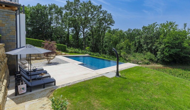 Wonderful villa for 6 guests with private pool, WIFI, A/C, TV and terrace in Pazin