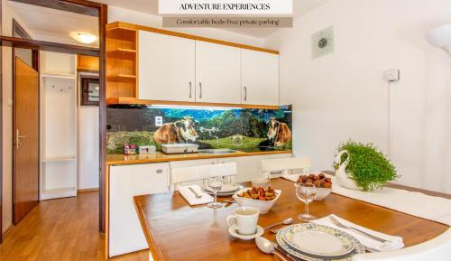 One-Bedroom Apartment with Balcony and Mountain View  