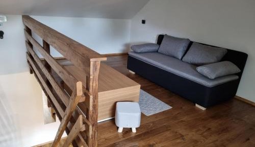 Wooden house with patio