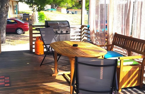 Blato House | Mobile Home 'Kućica Br. 2 Zelena' with Sea View, Wi-Fi and Air Conditioning