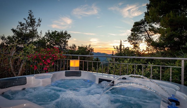 Beautiful apartment Stela with private heated pool and whirlpool in Gornje Sitno